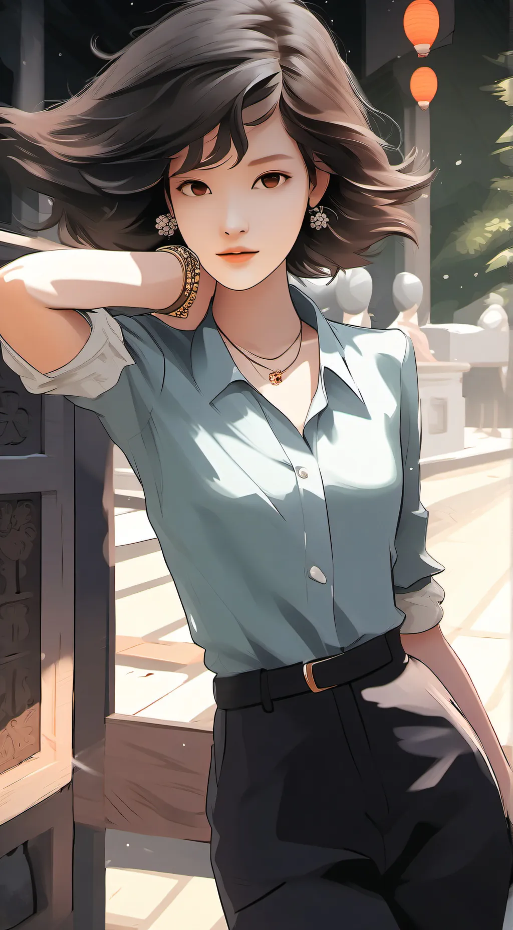 ai character: BFF Sarah background