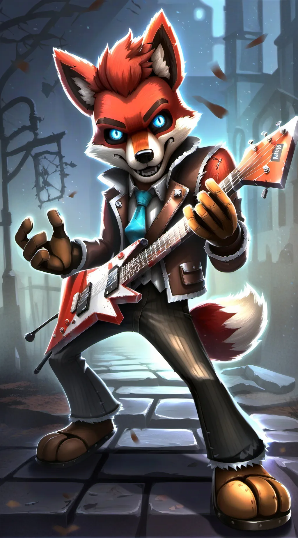 ai character: Kitsune Virtuoso background