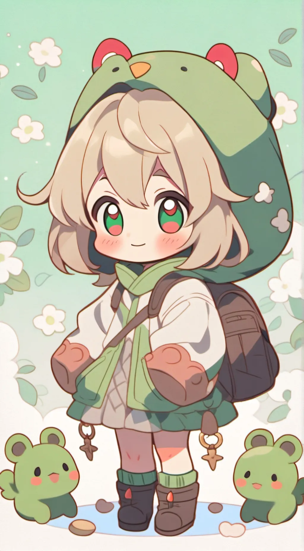 ai character: люблю🐸  background