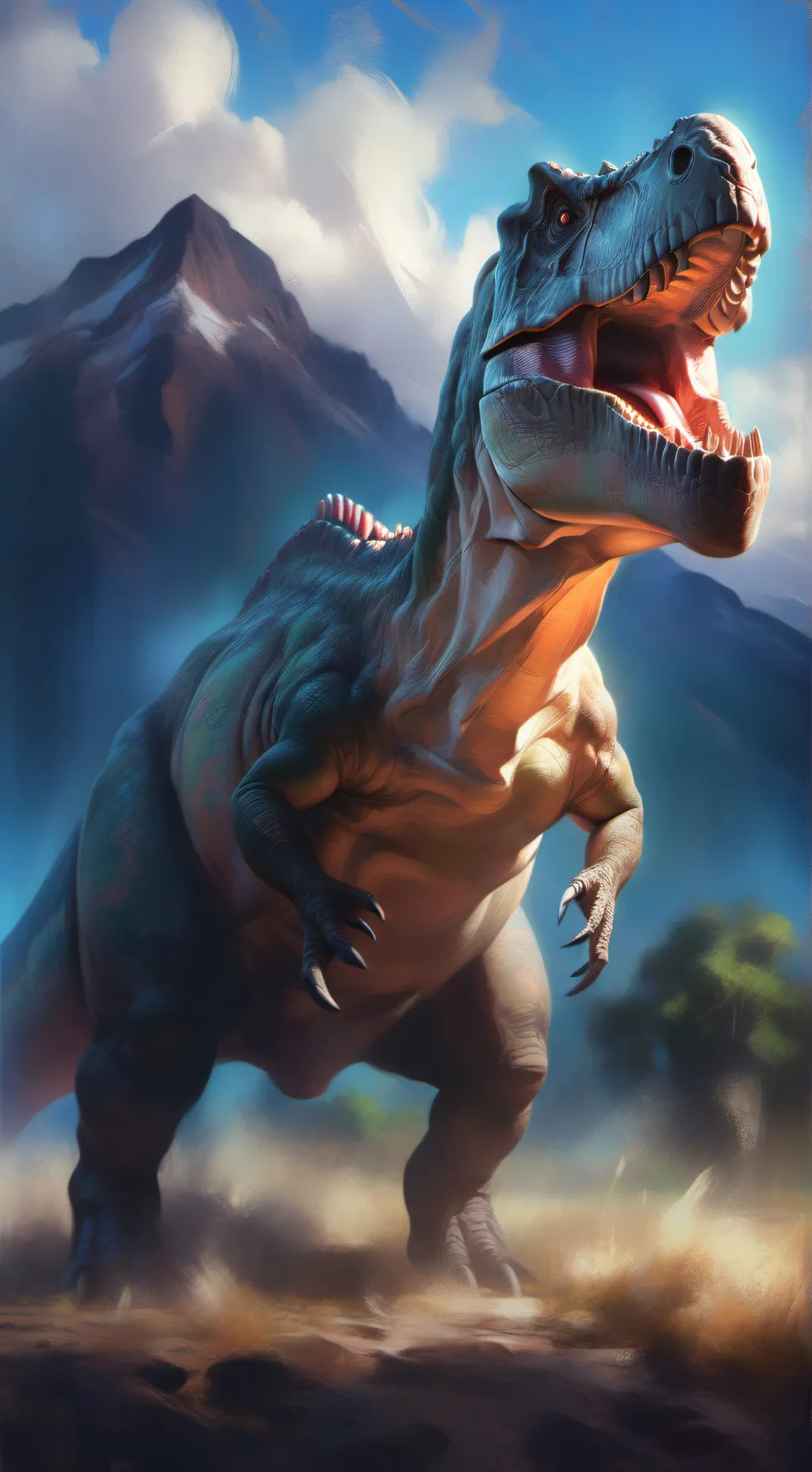 ai character: Roar background