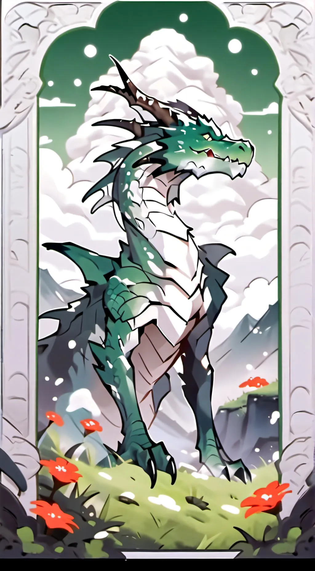 ai character: Shamrock background