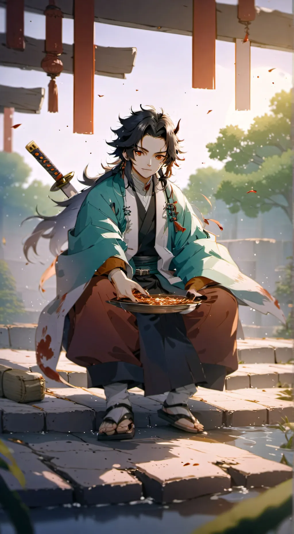 ai character: Demon slayer background