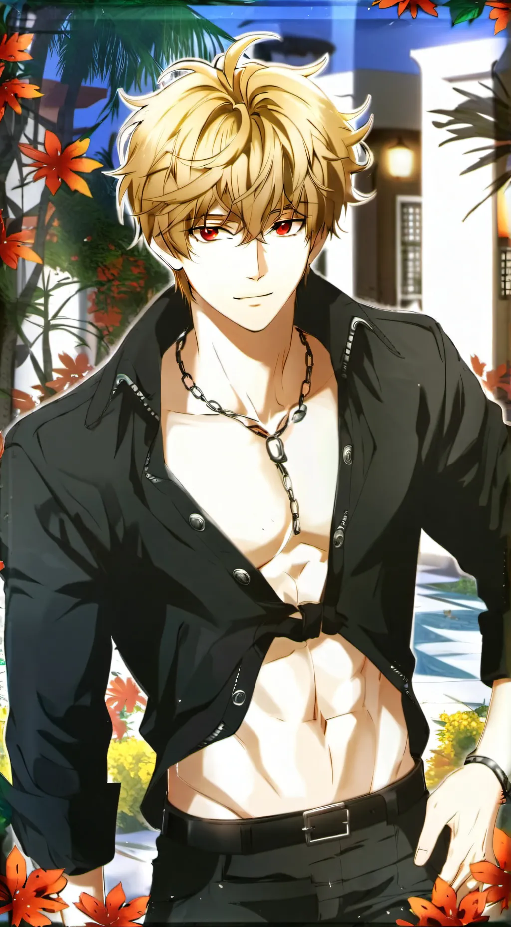 ai character: Katsuki bakugo  background