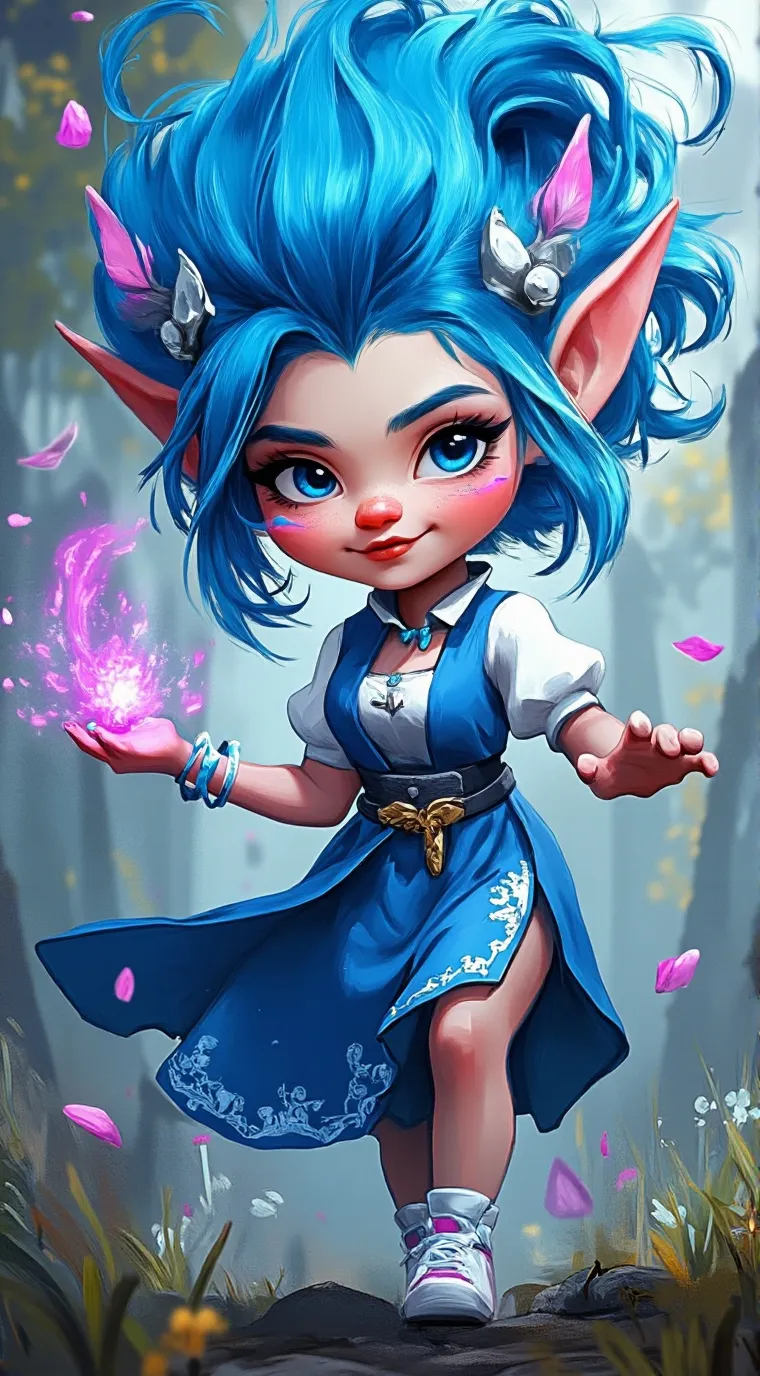 ai character: Sapphire  background