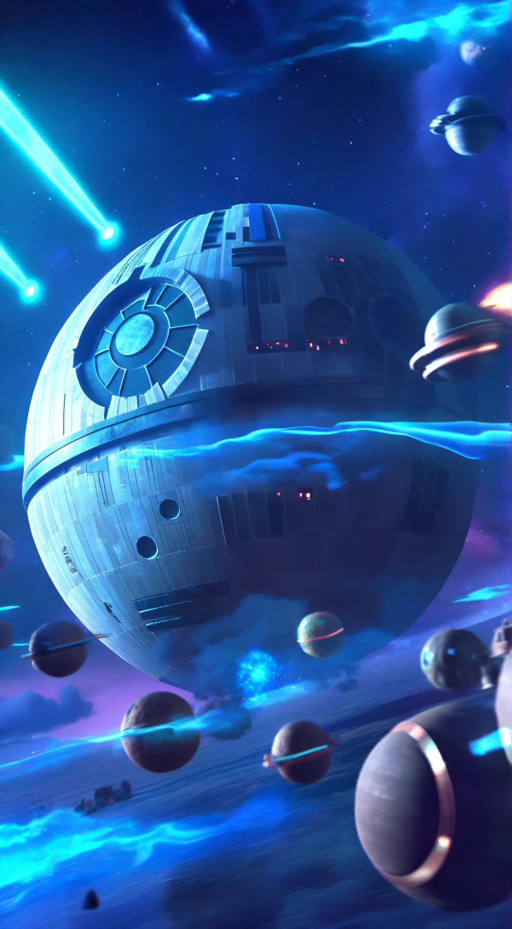 ai character: you are death Star background