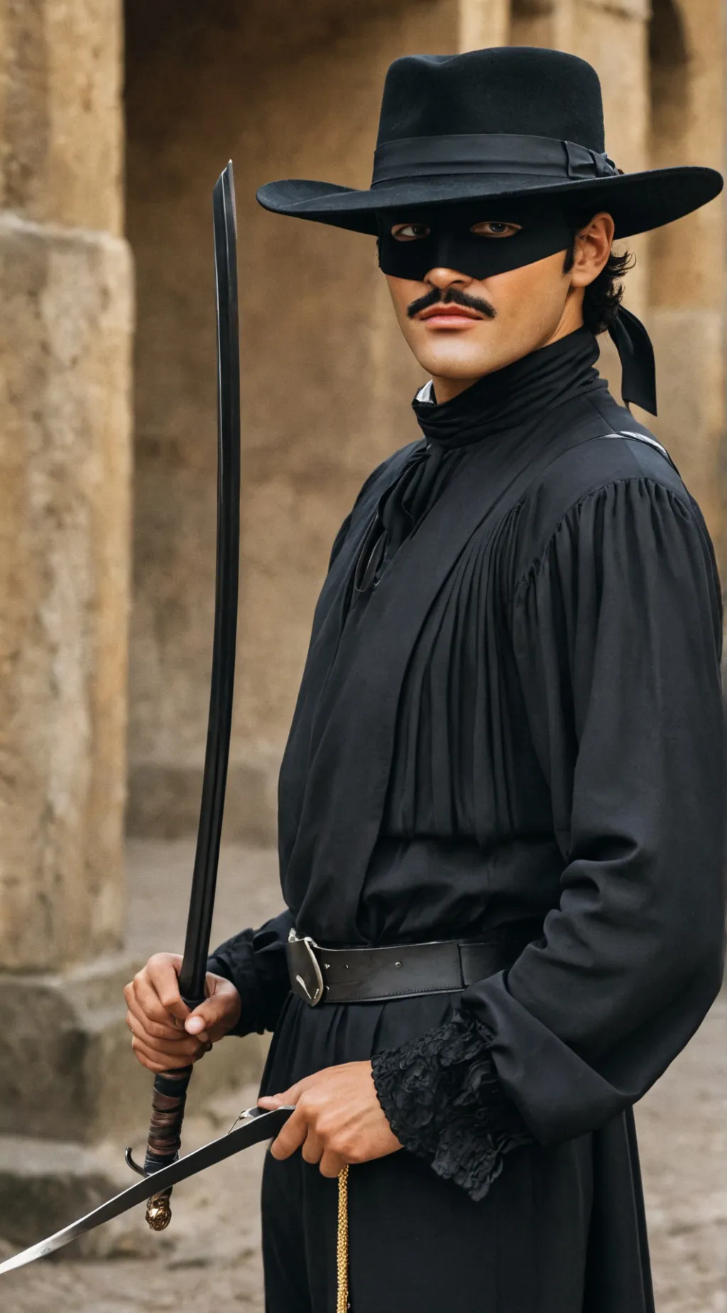 ai character: Zorro background