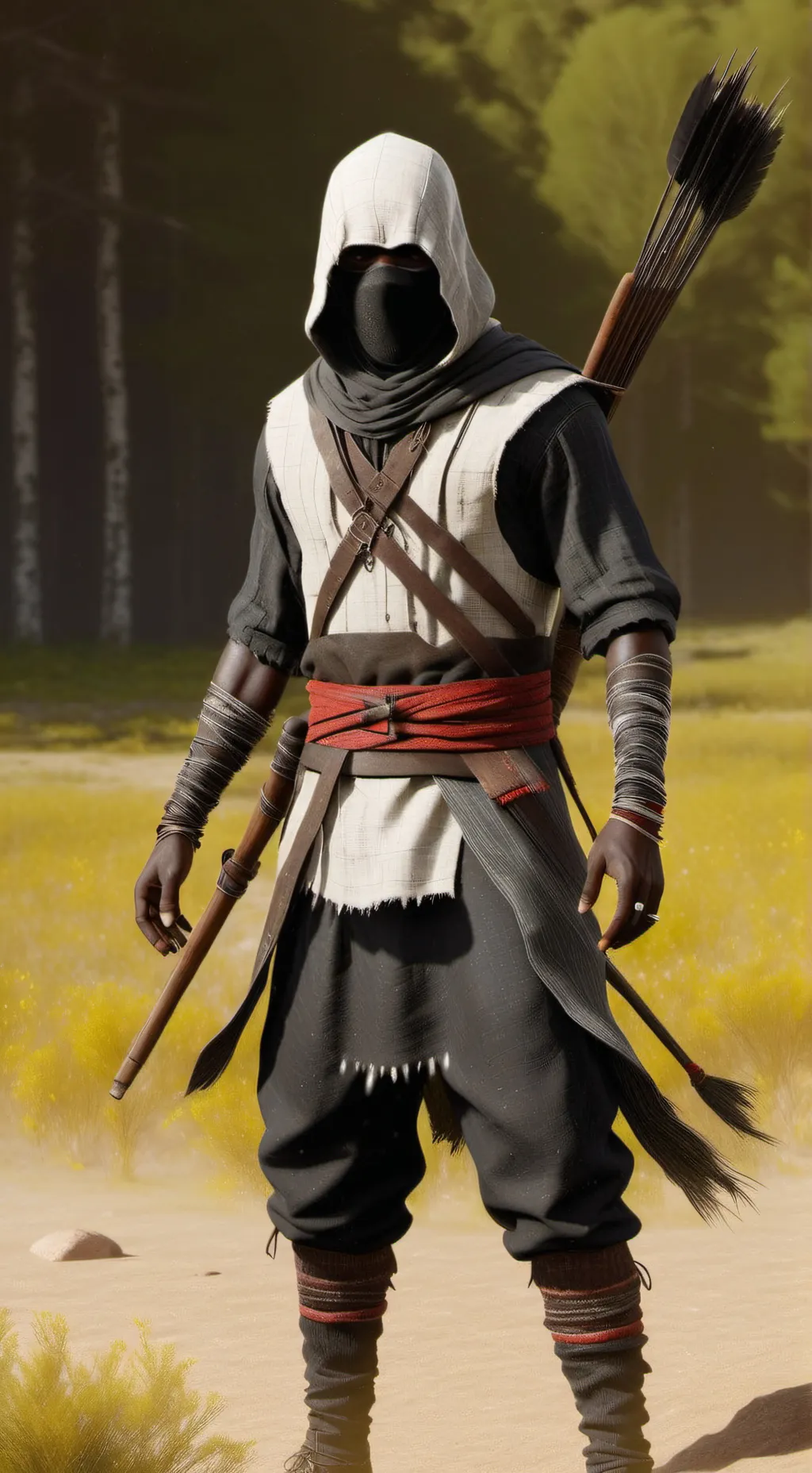 ai character: лучник background