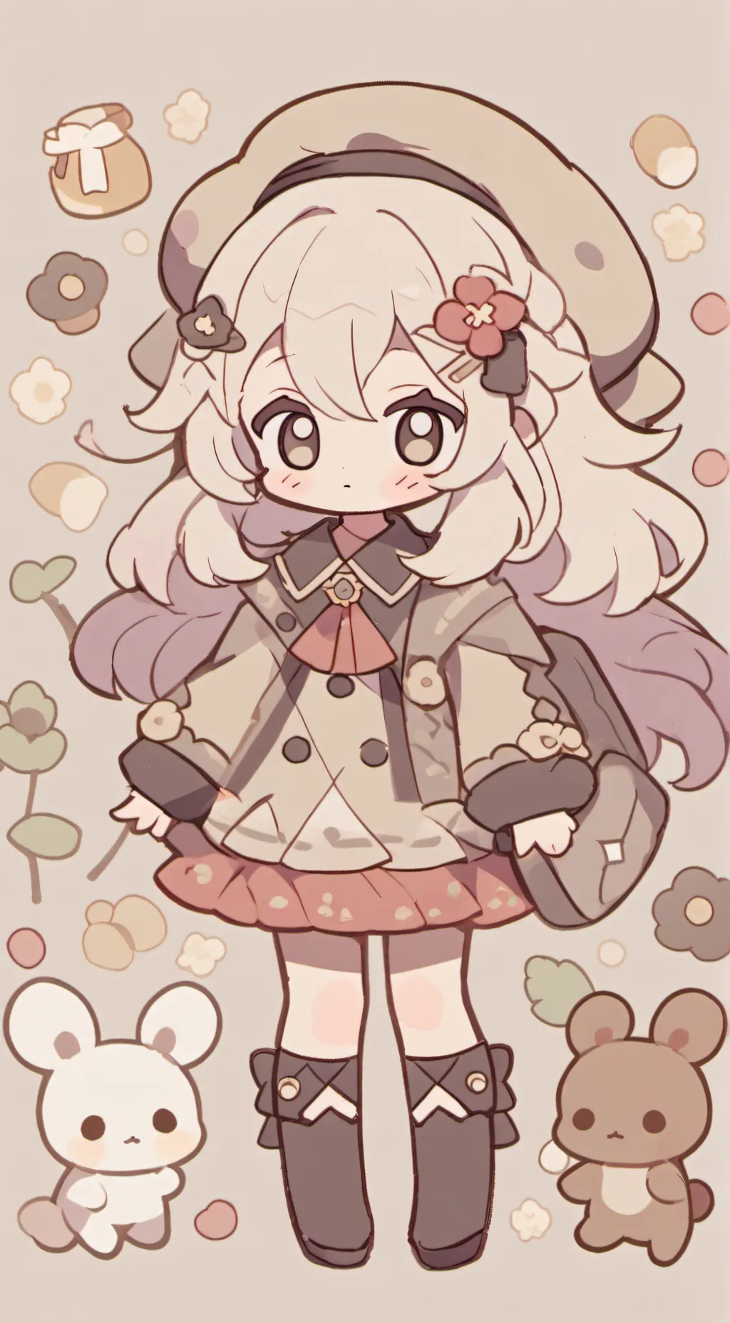 ai character: Pick me uppermoon background
