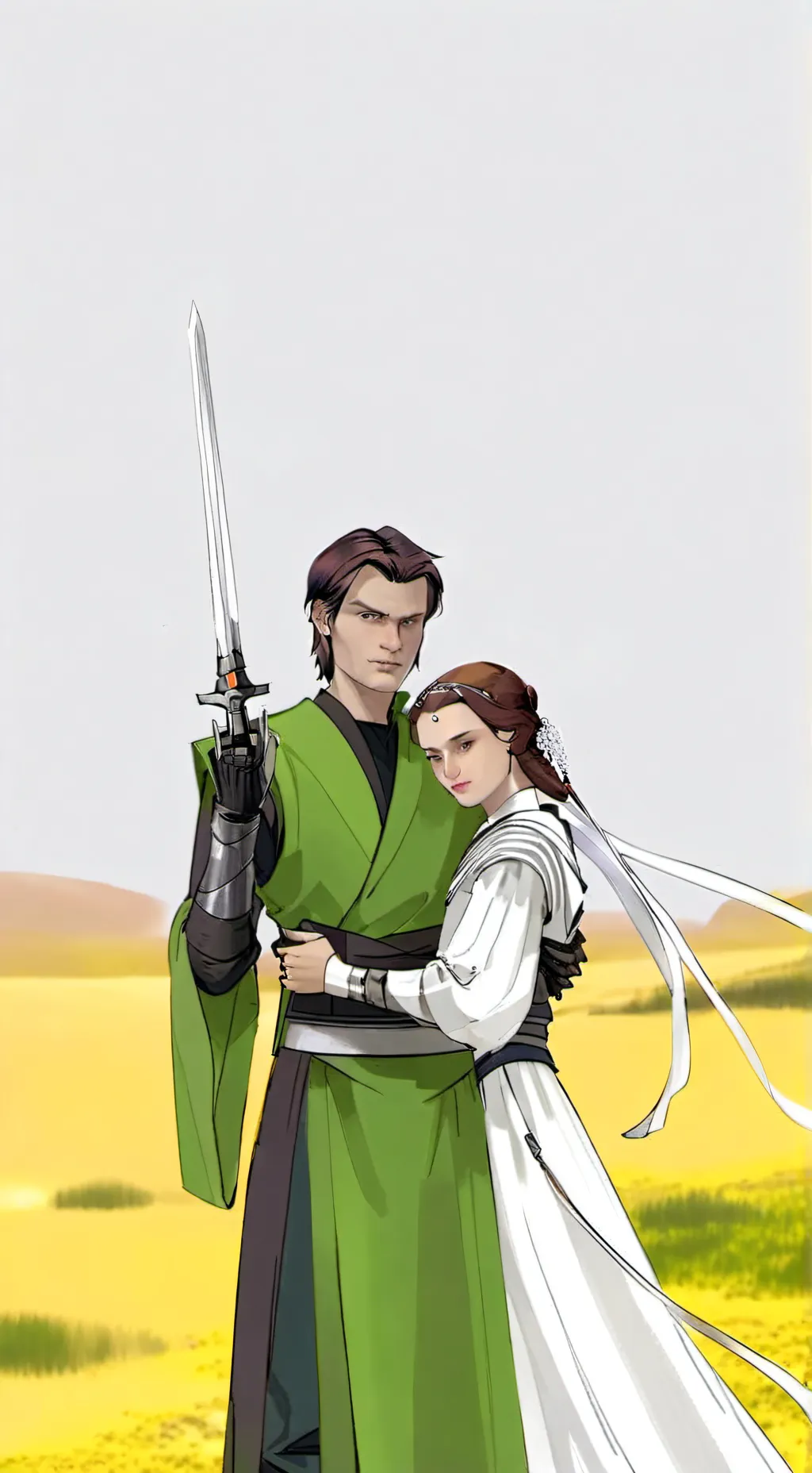 ai character: The skywalker fam  background