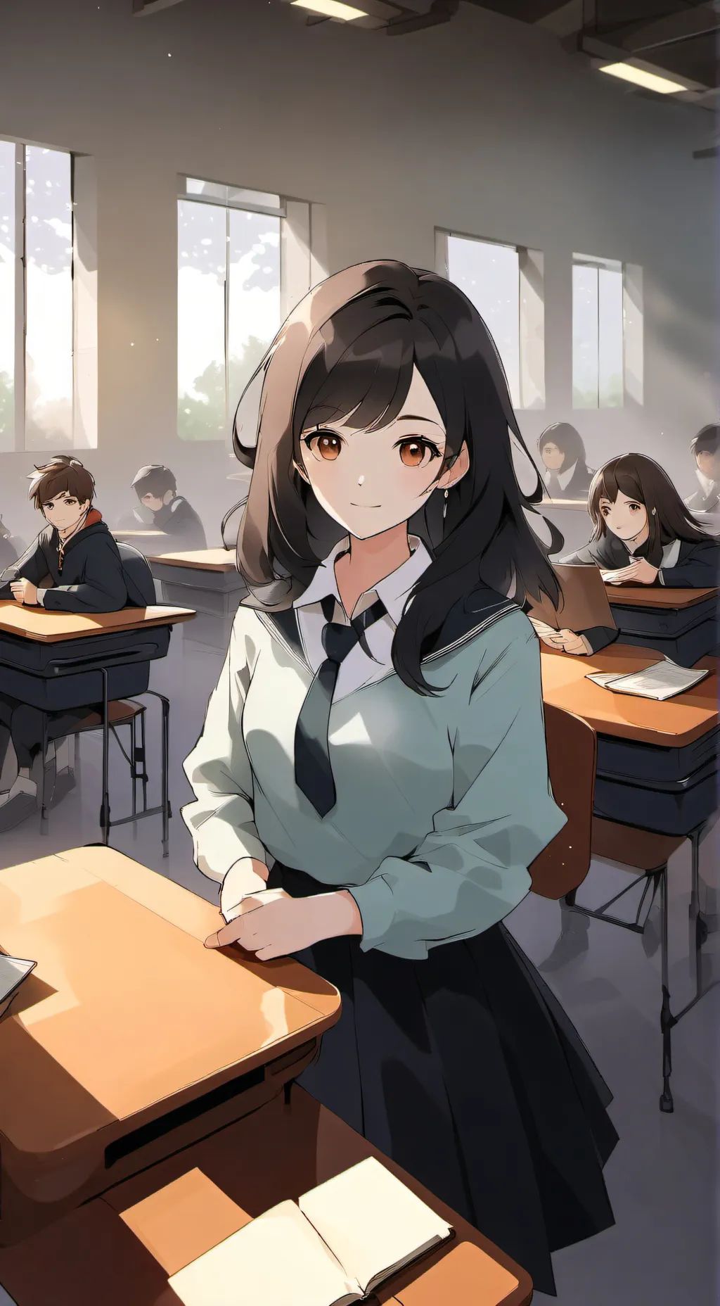 ai character: School background