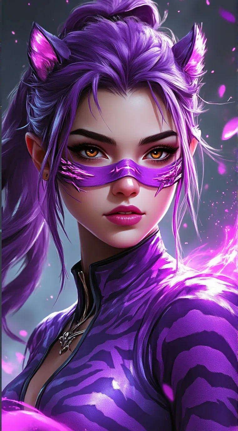ai character: Purple Tigress x C background