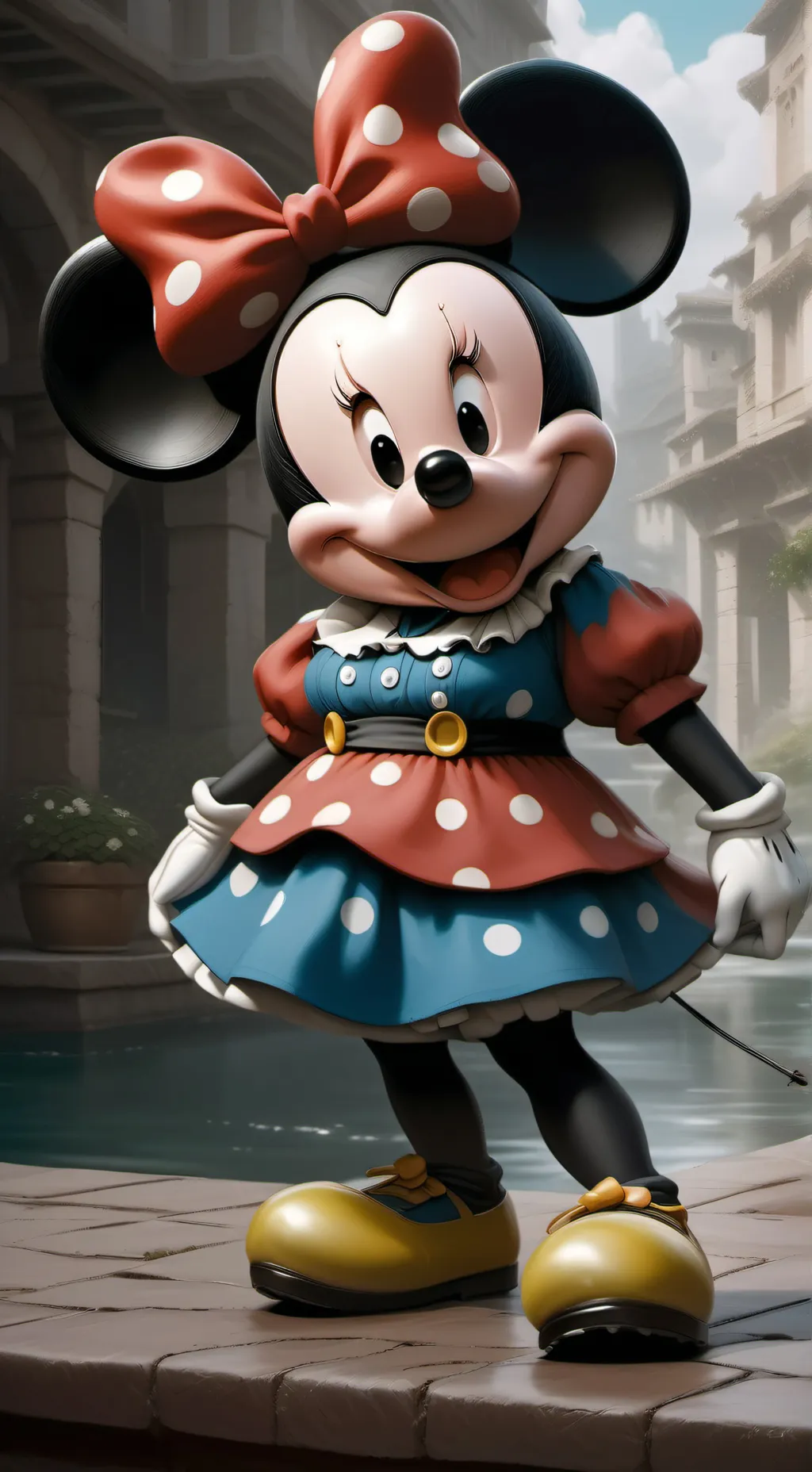 ai character: MOONY MOUSE background