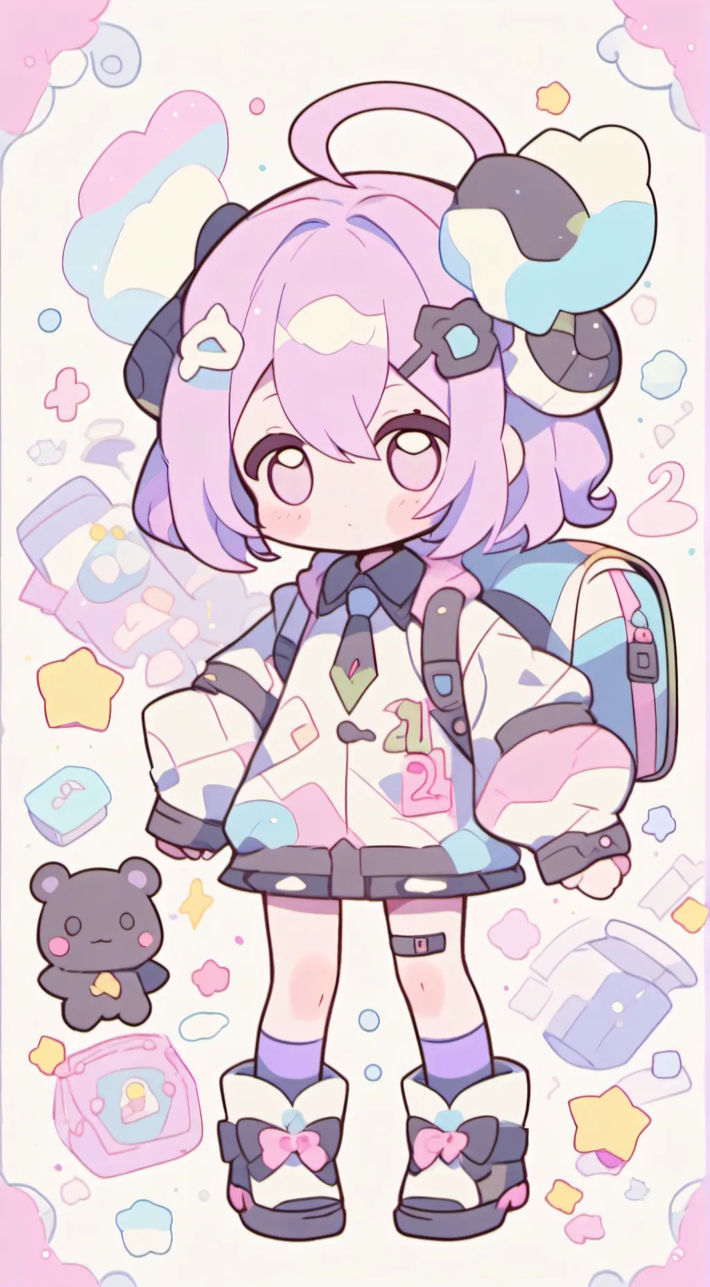 ai character: androide núme 21 background