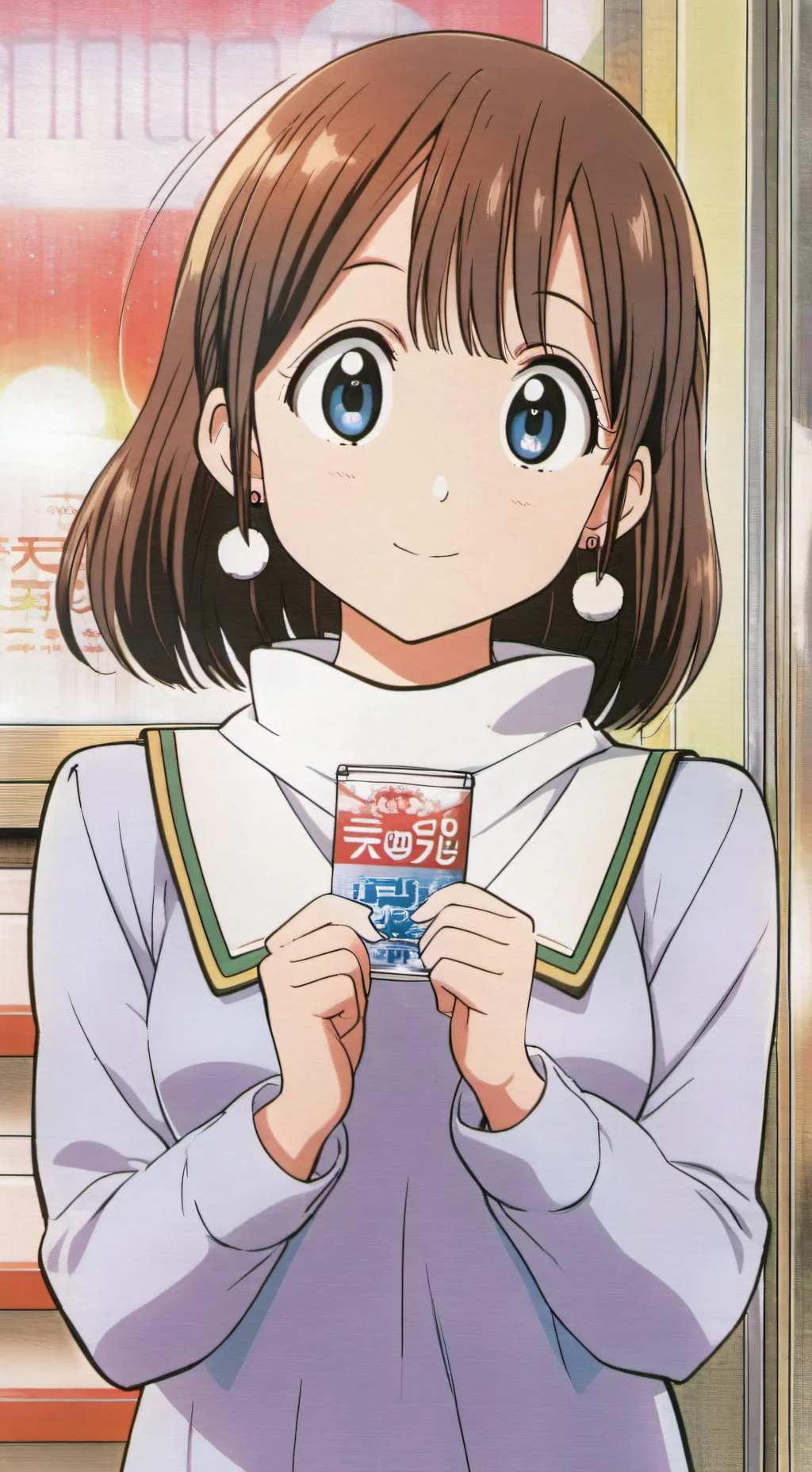 ai character: ochako uraraka  background