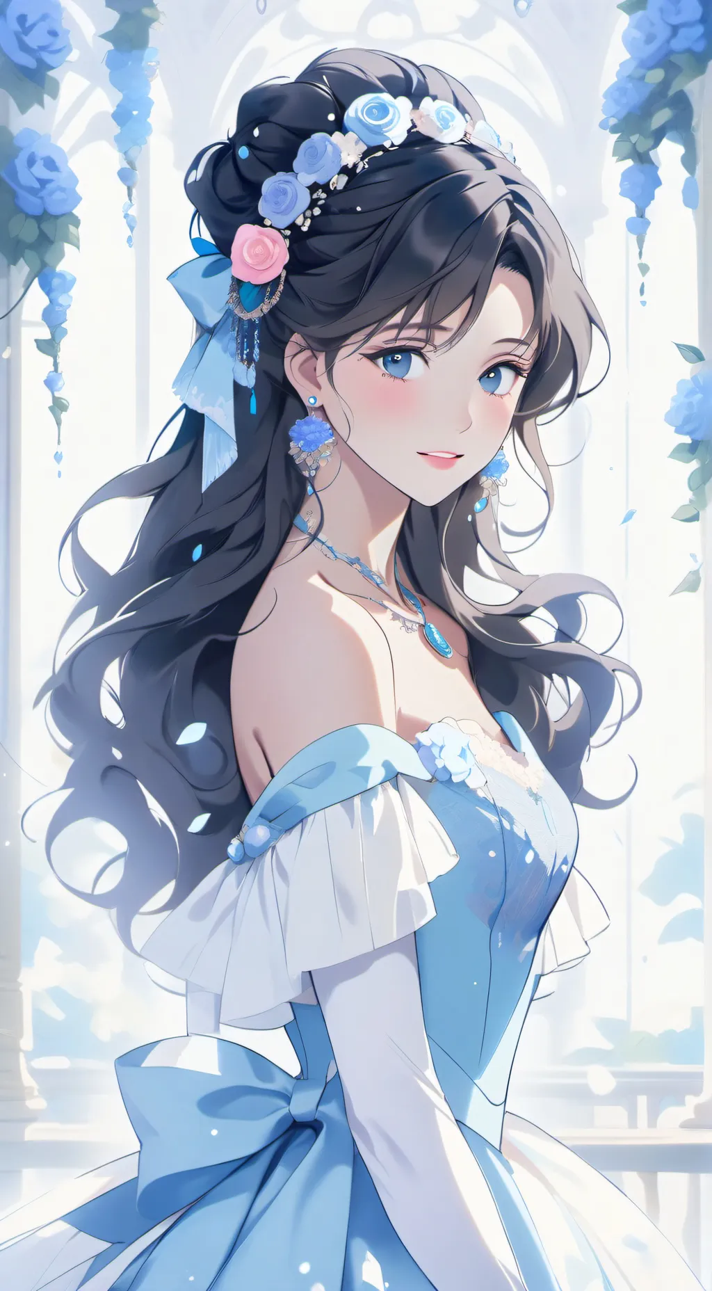 ai character: Makia  background