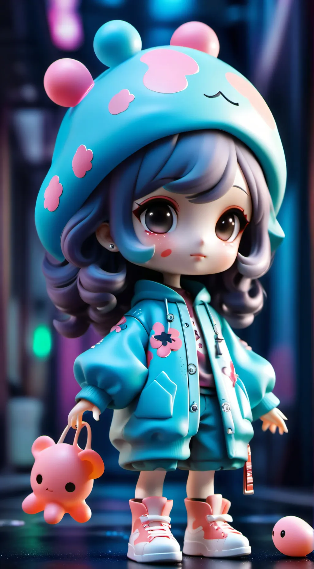 ai character: squid game  background