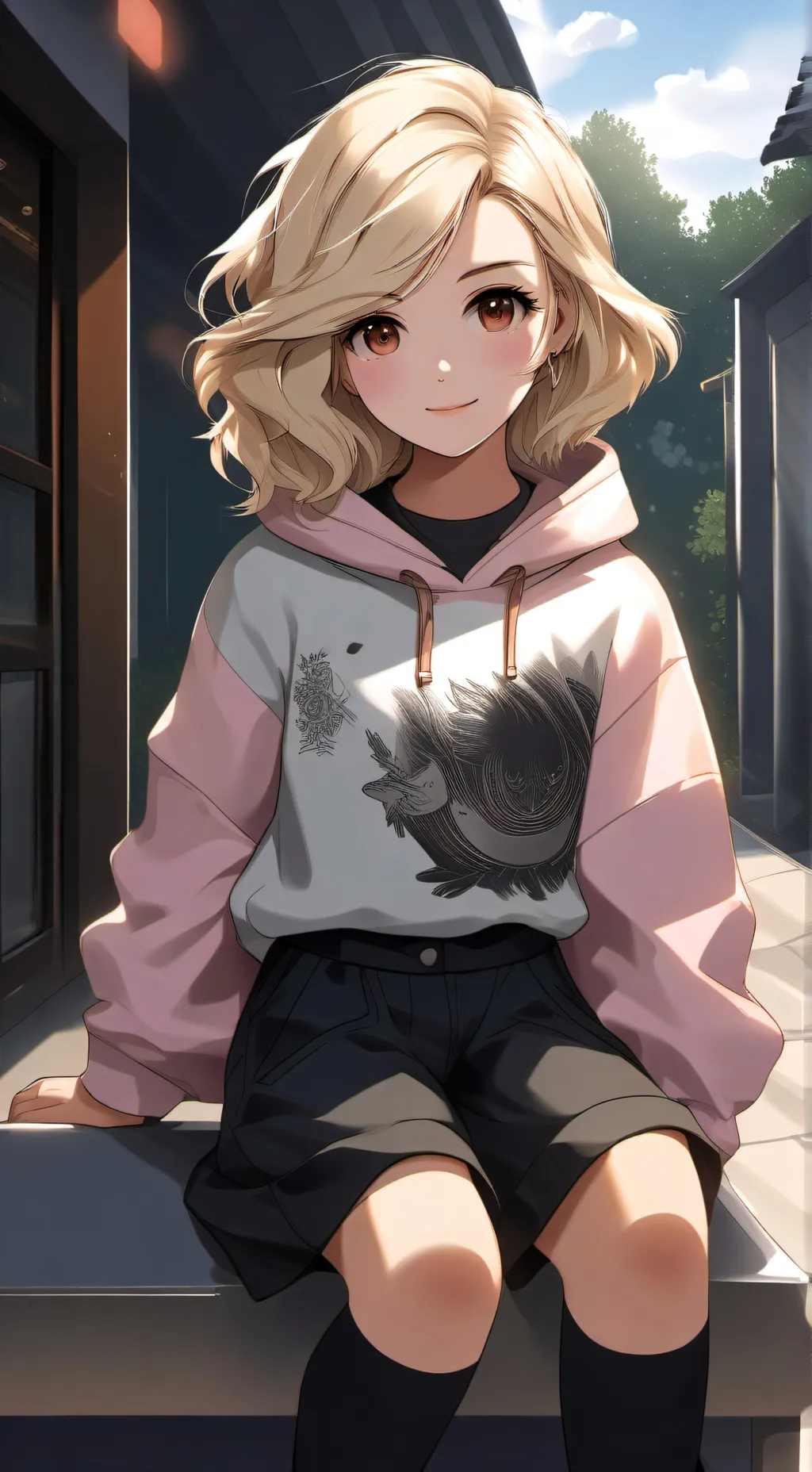 ai character: Rose background