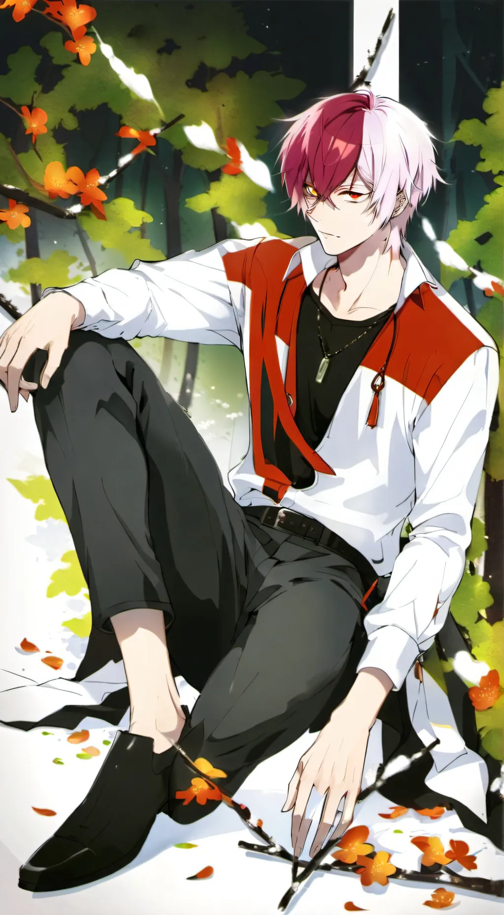 ai character: shoto todoroki  background
