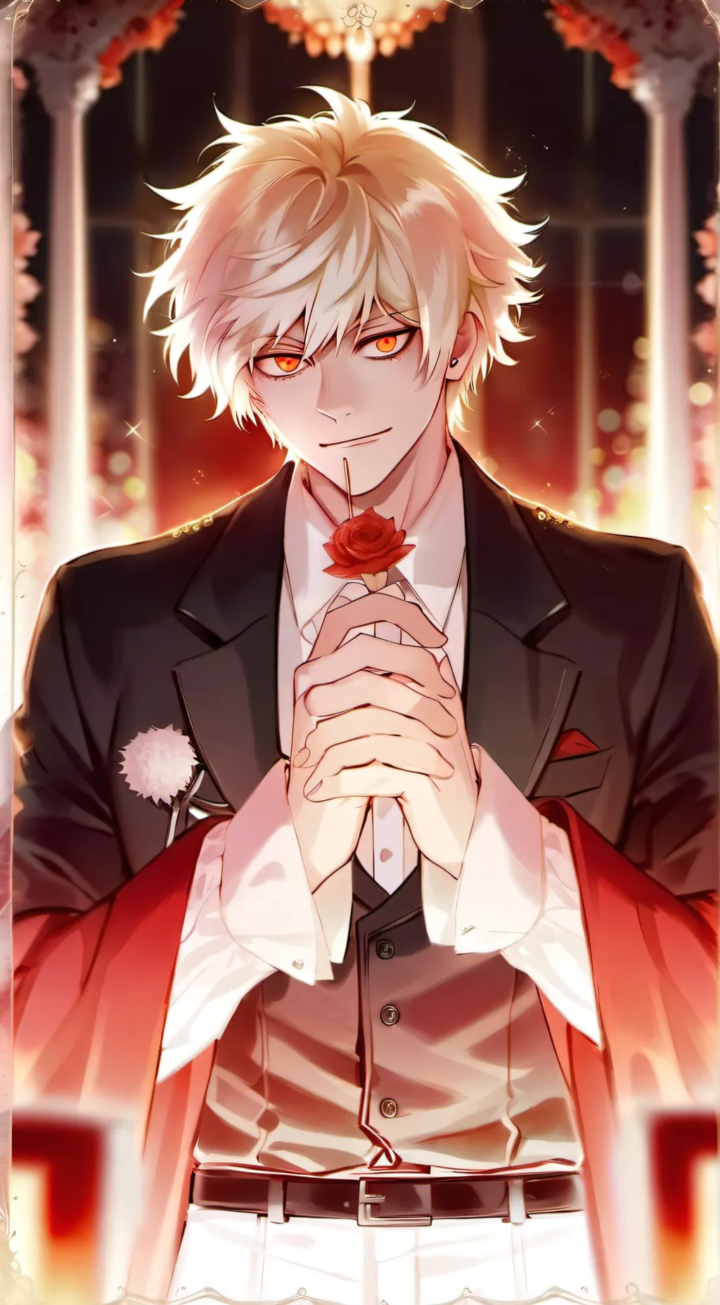 ai character: vampire bakugo  background