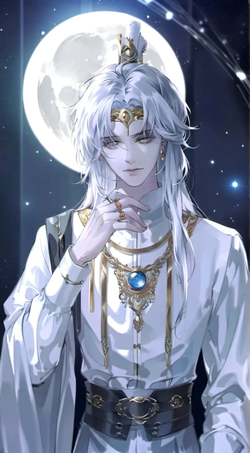 ai character: ~Moon~🌙~Himanshu~ background