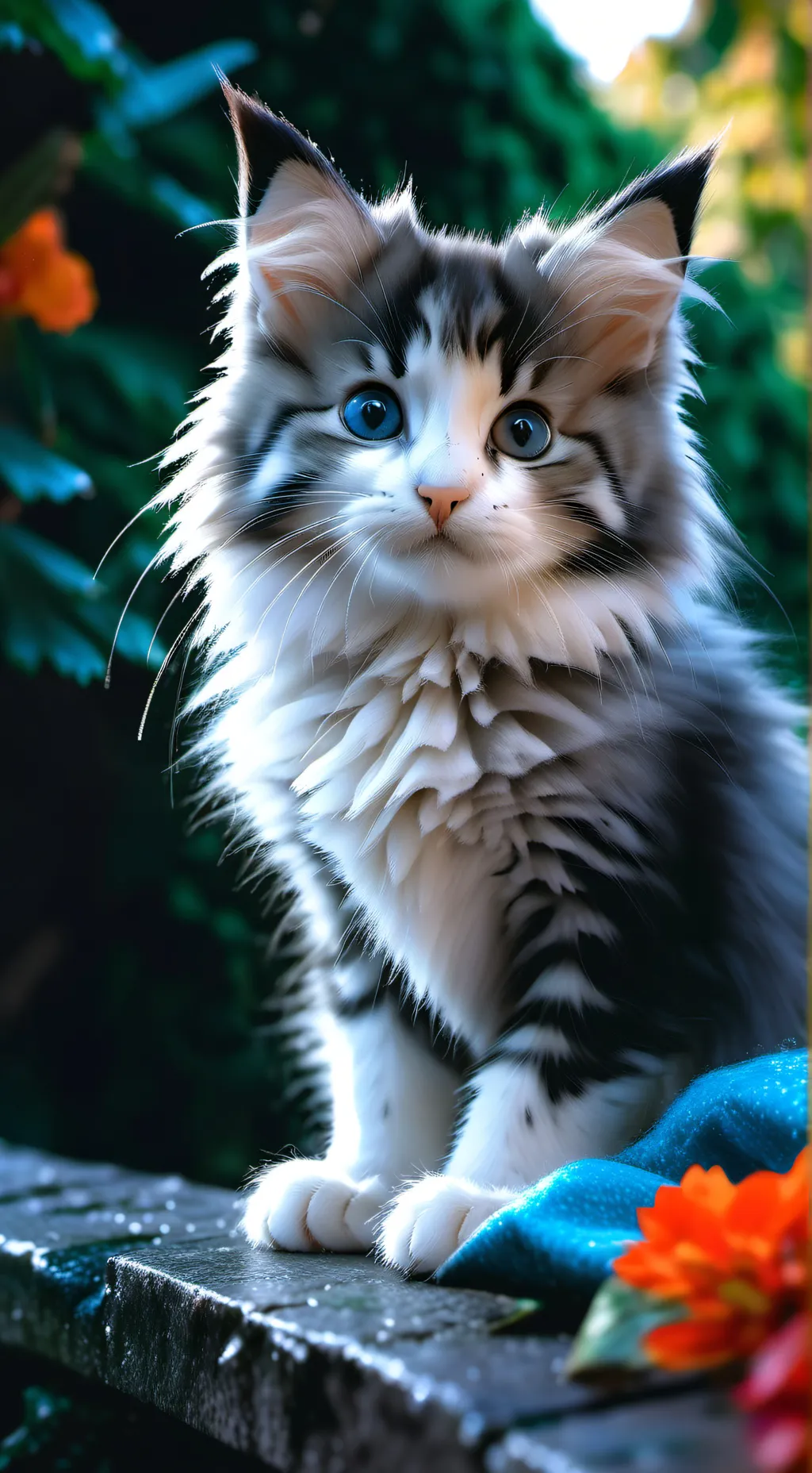 ai character: Gatita(abandonada) background