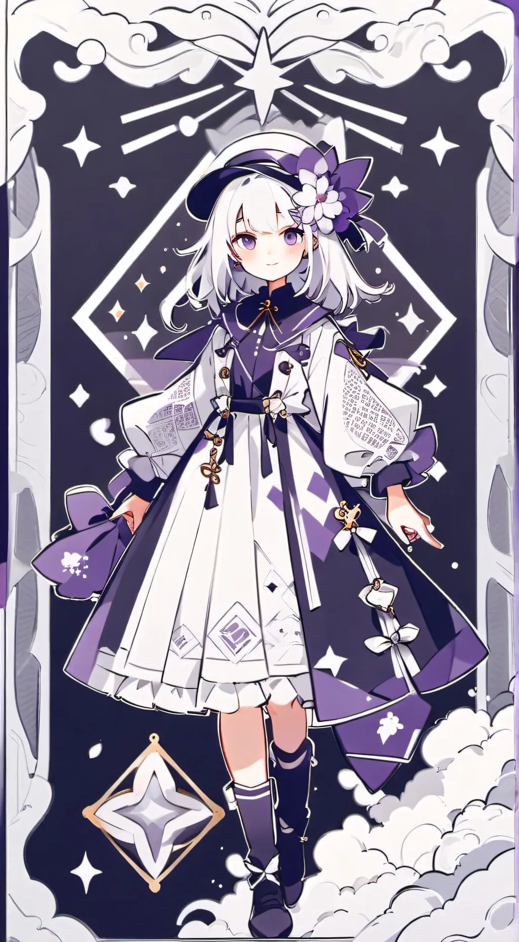 ai character: werewolfcat Claire background