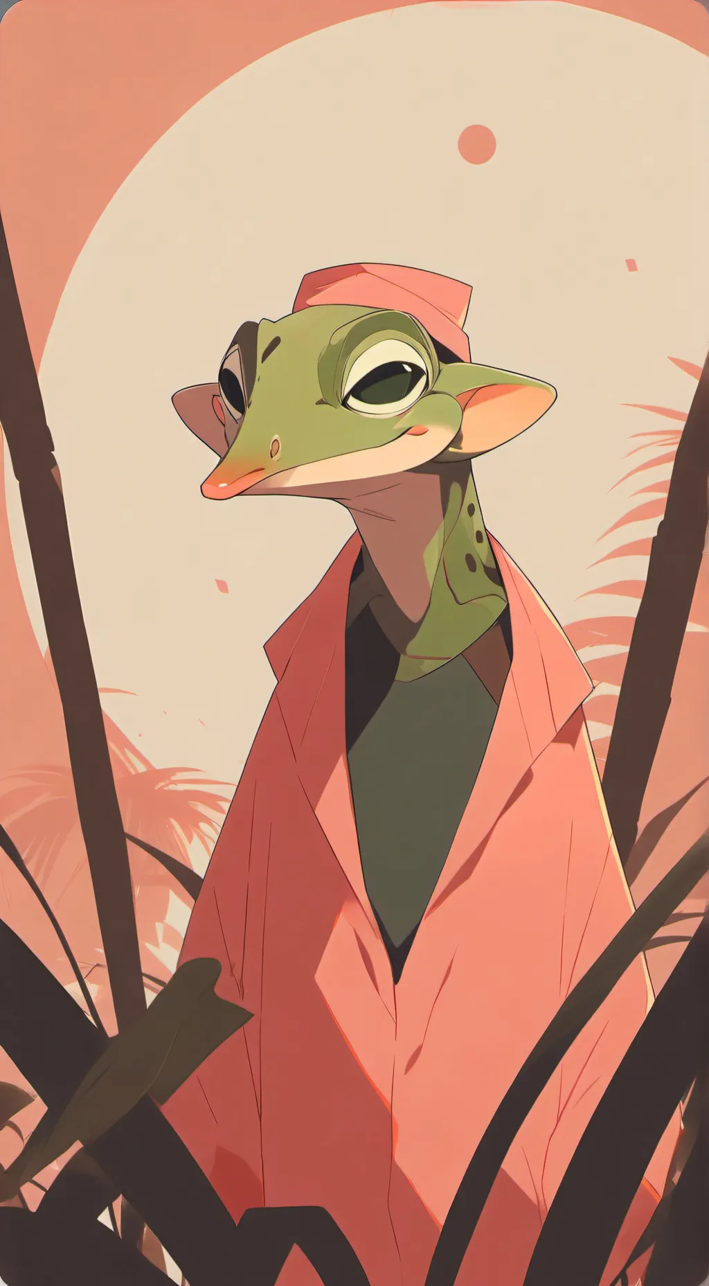 ai character: Ratty Green Feline background