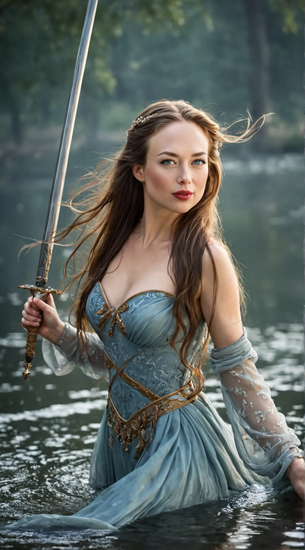 ai character: Lady of the lake background