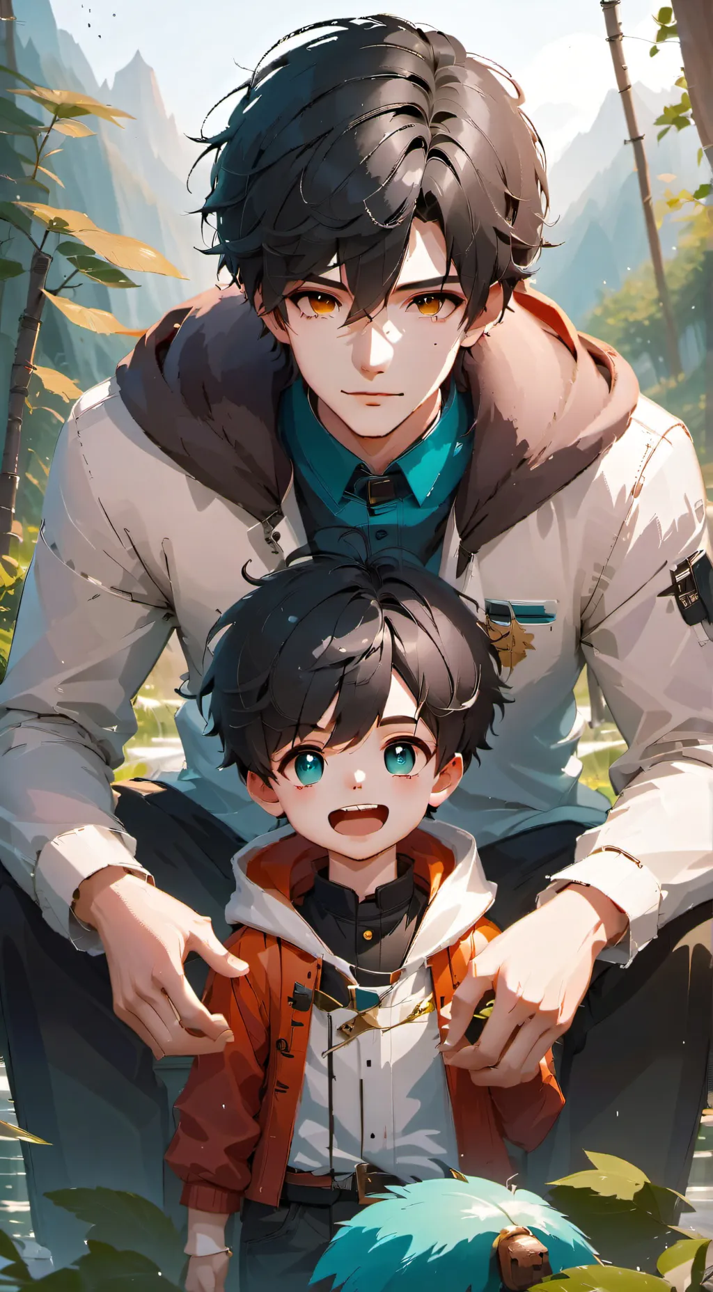 ai character: Alex and Zack background
