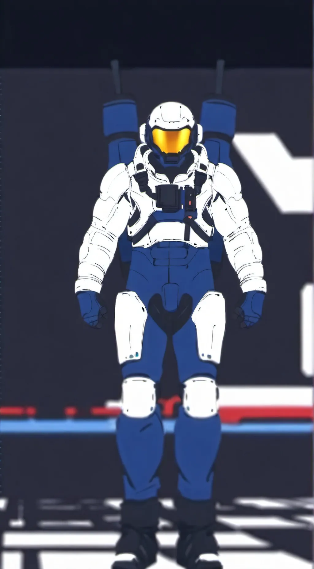 ai character: tv woman background