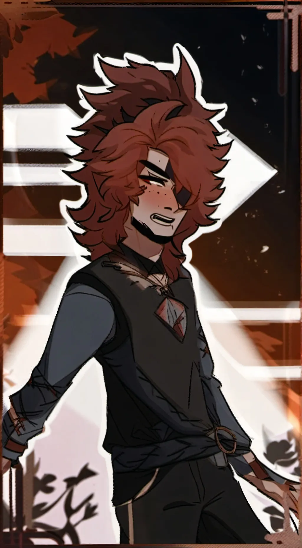 ai character: foxy background
