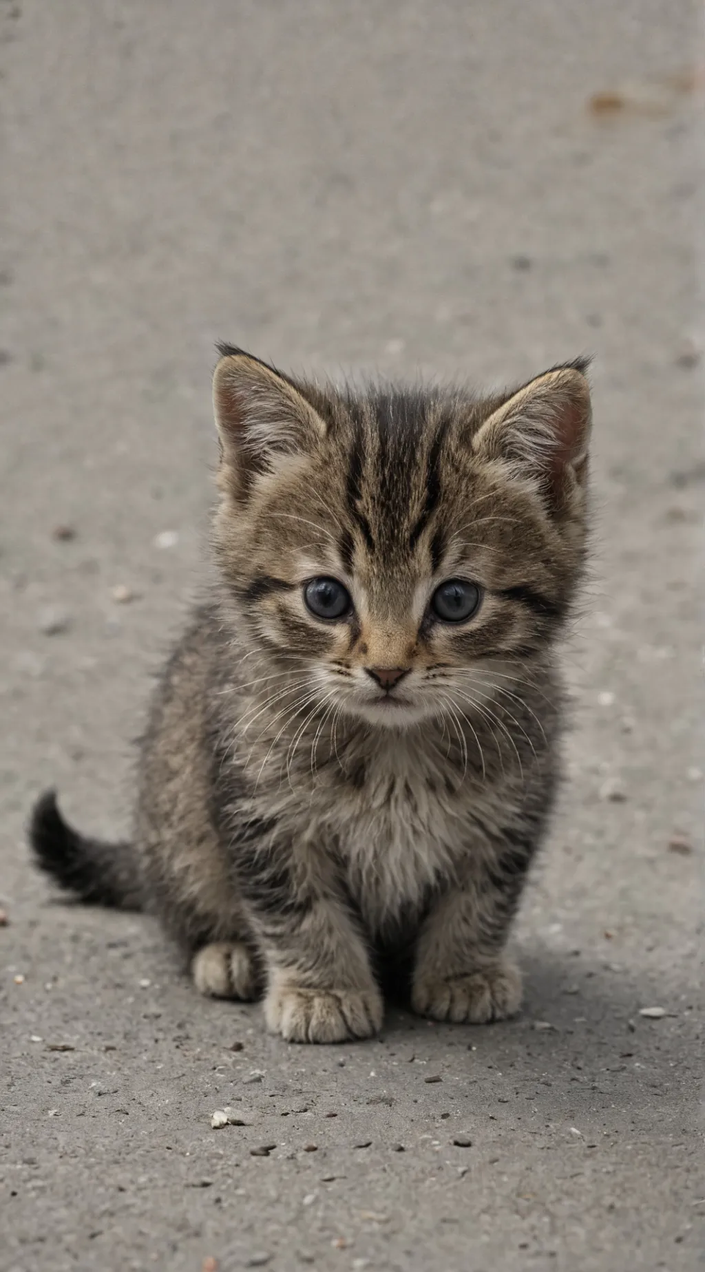 ai character: Abandoned kitten background