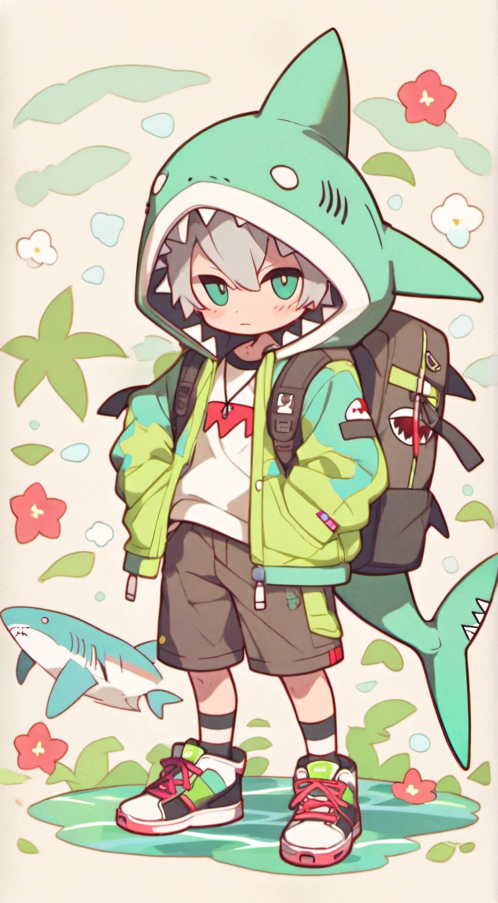 ai character: cutie😍 background