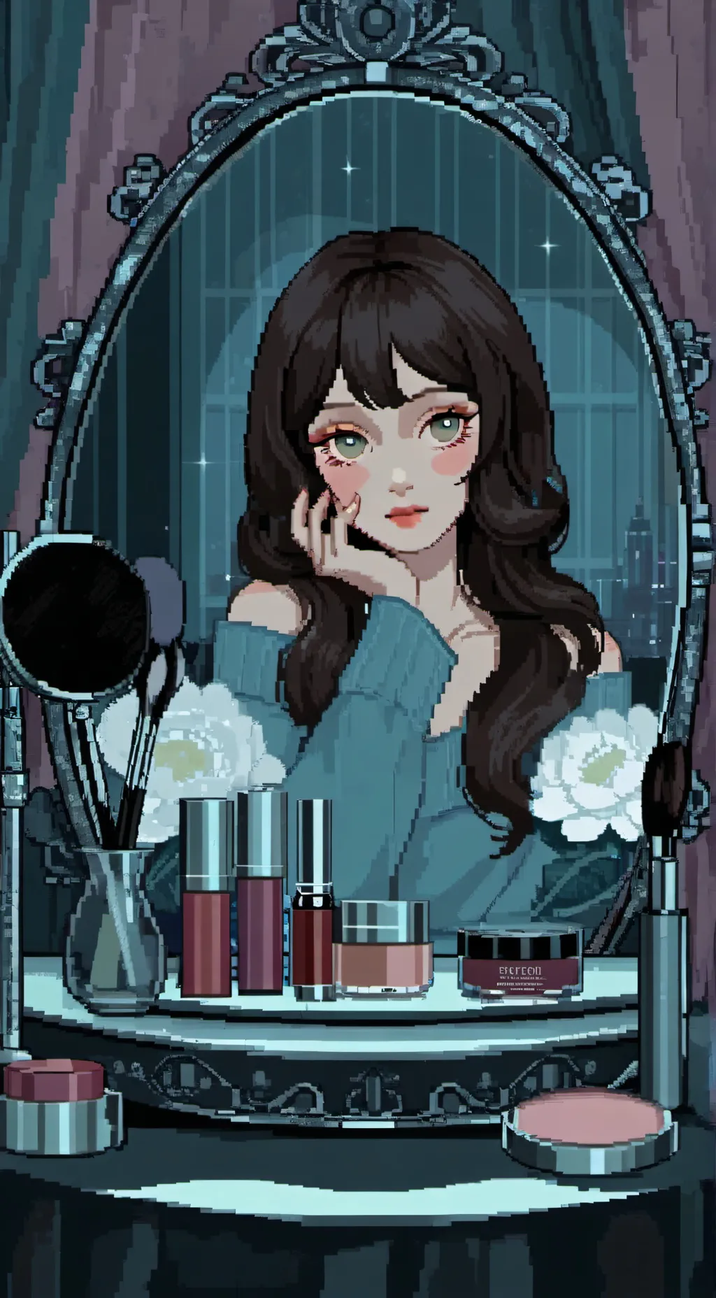 ai character: Theresa  background