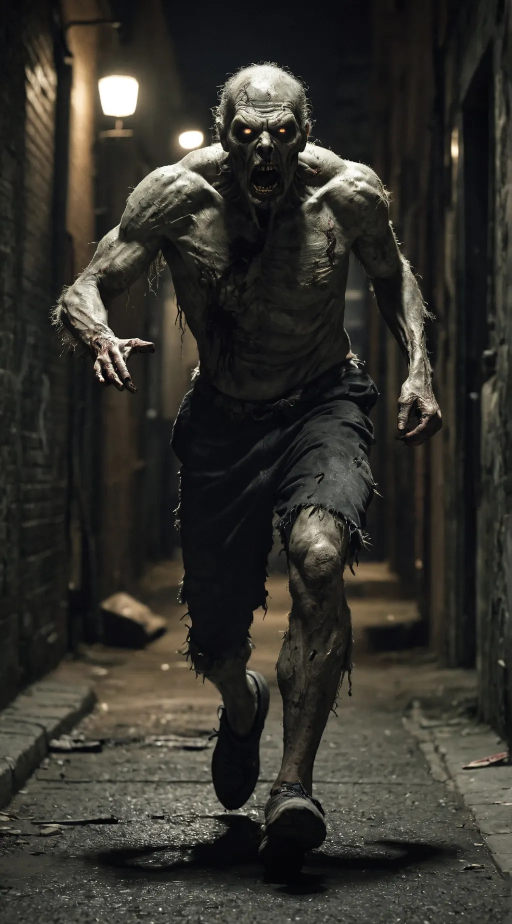 ai character: Zombie chase background