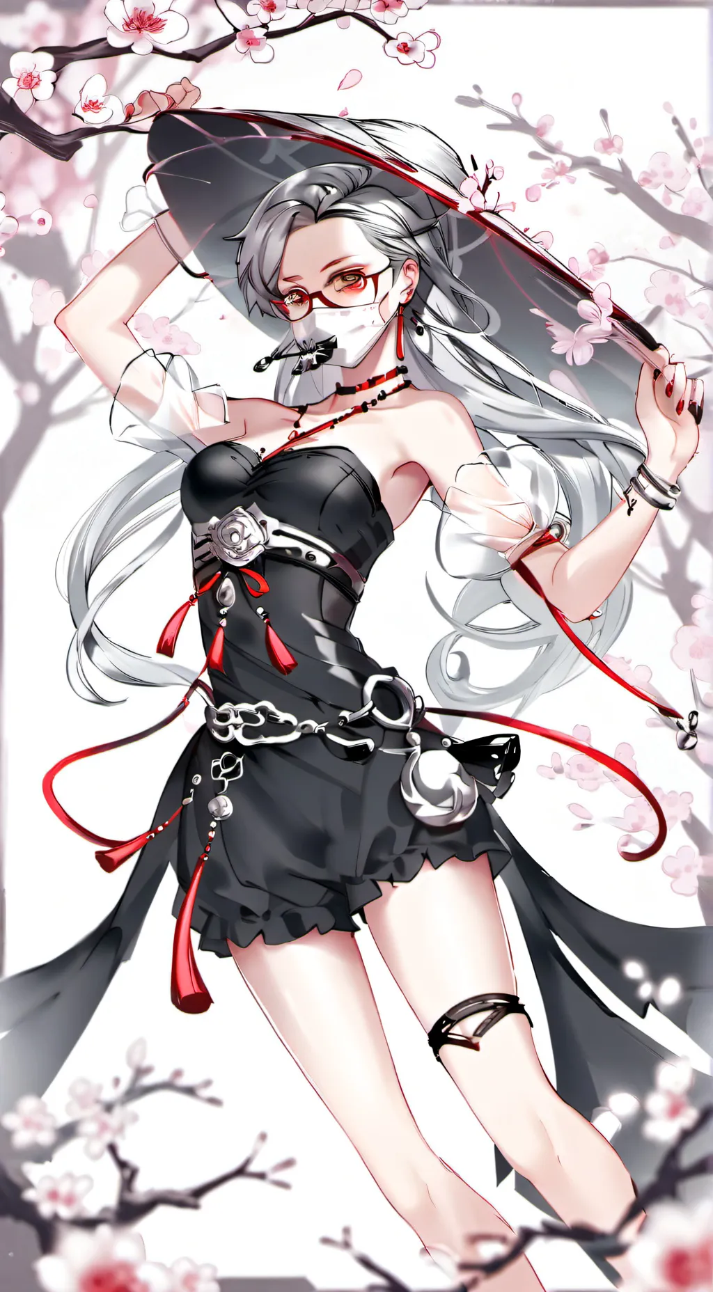ai character: Sakura background
