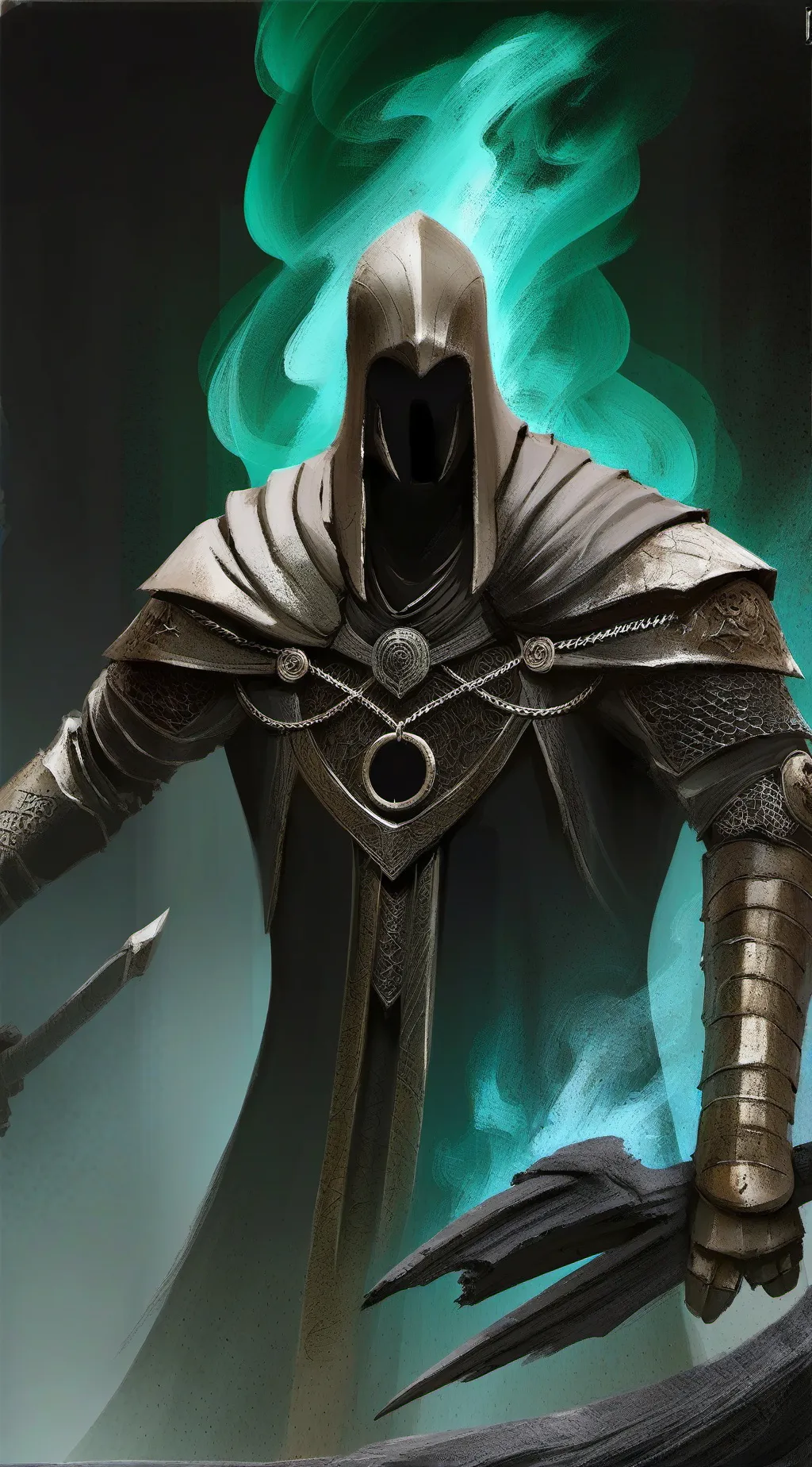 ai character: Titan clock man  background