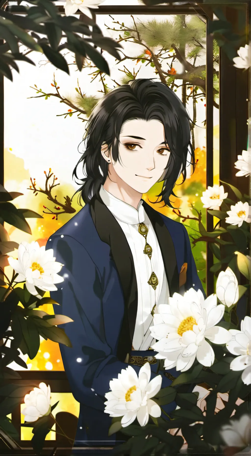 ai character: Chica timida background