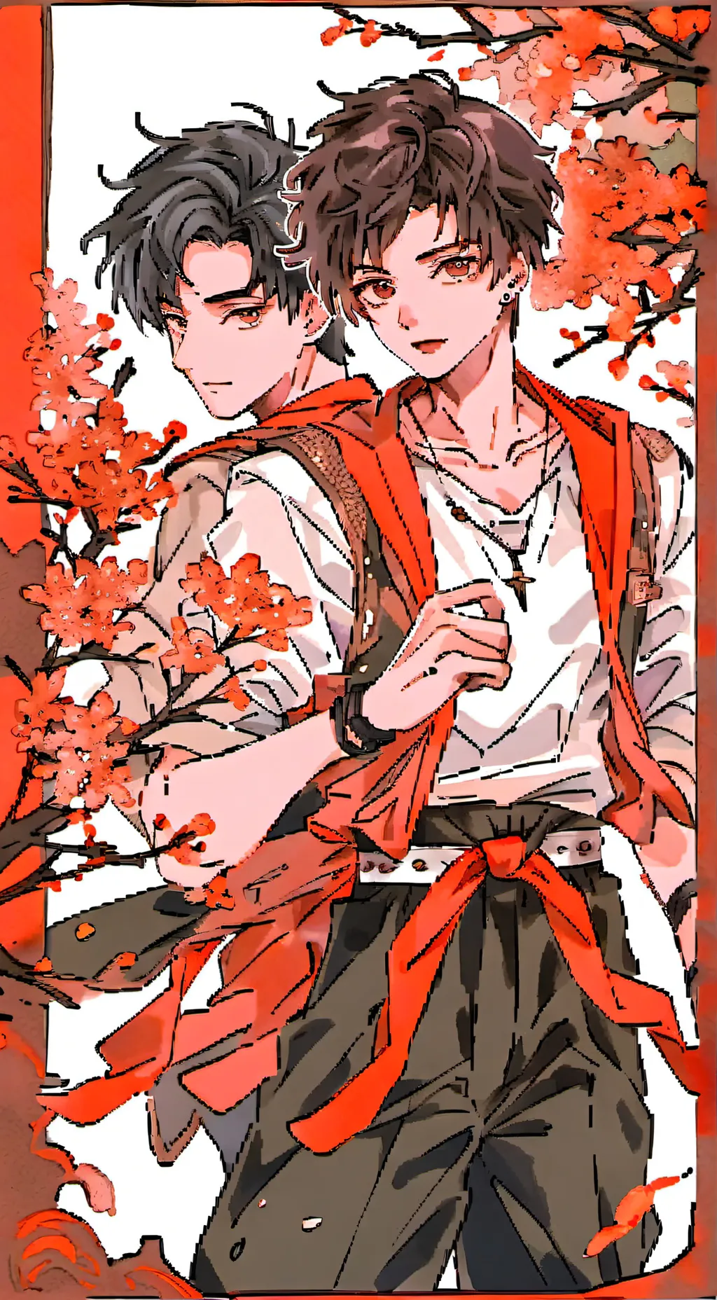 ai character: 🟠Oren vs Simon🟡 background