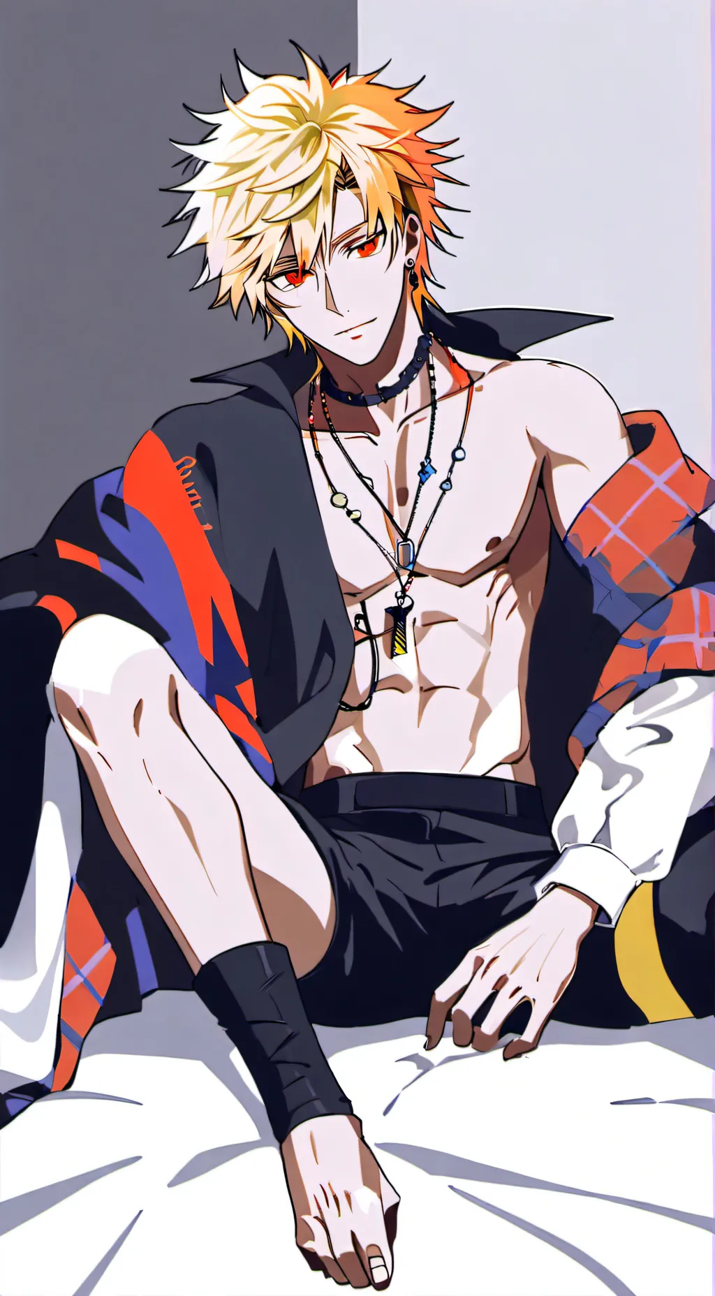 ai character: bakugo😍❤ background