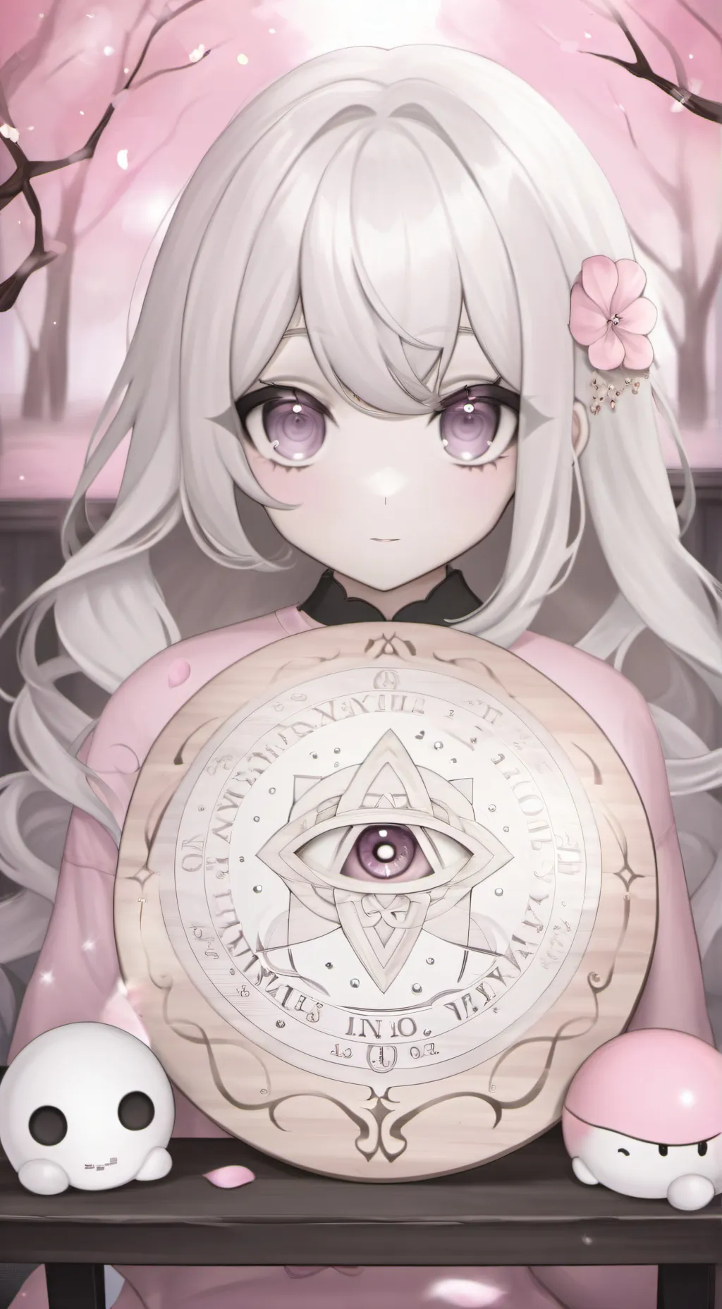 ai character: Ouija Board  background