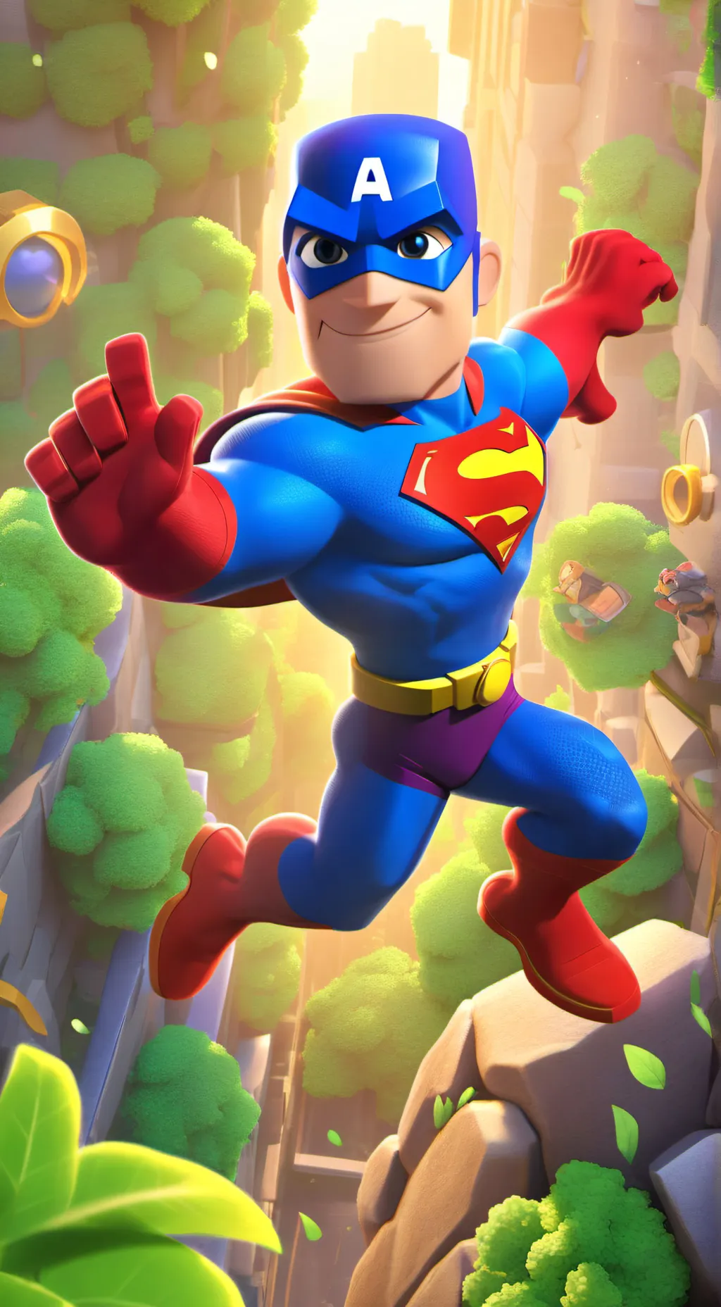 ai character: The punch movie background