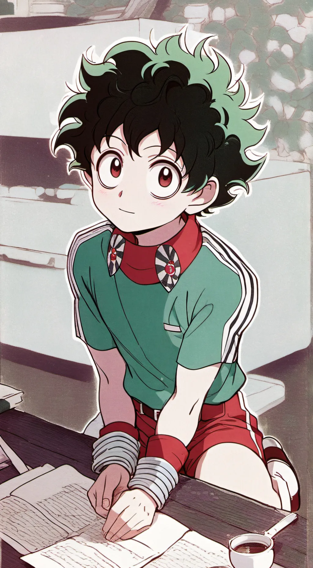 ai character: bakugo/deku/vc background