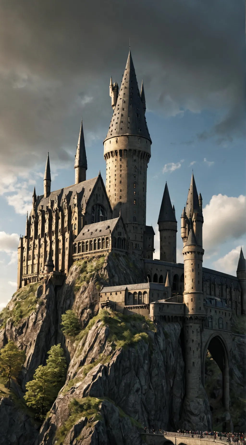 ai character: Hogwarts  background