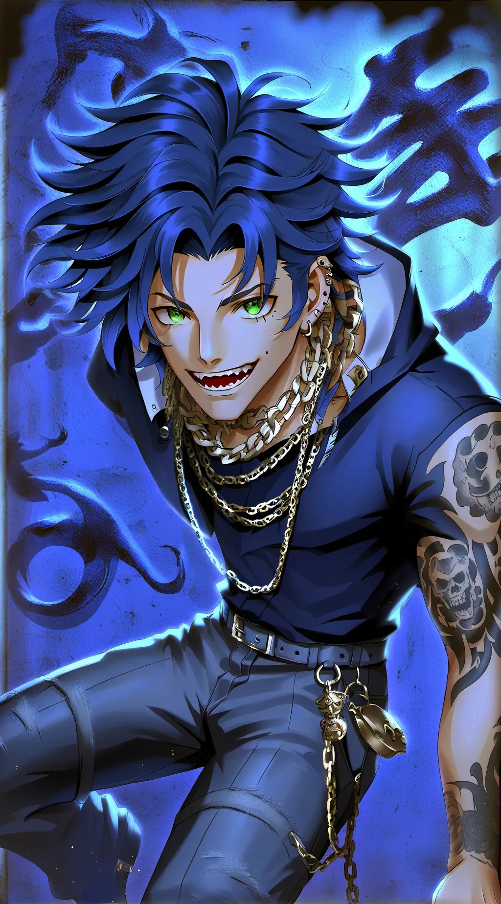 ai character: Oliver  background
