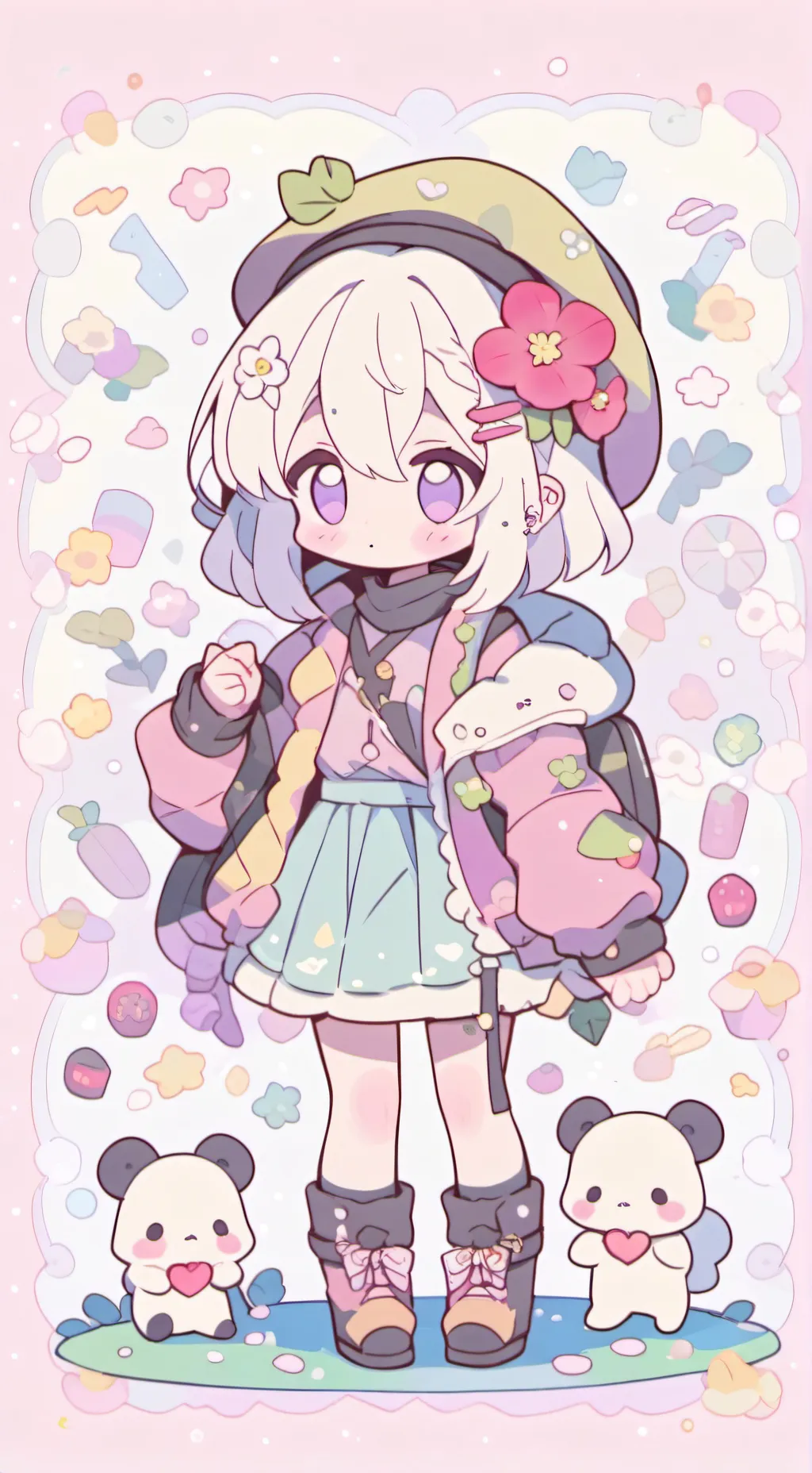ai character: Tomboy x you background