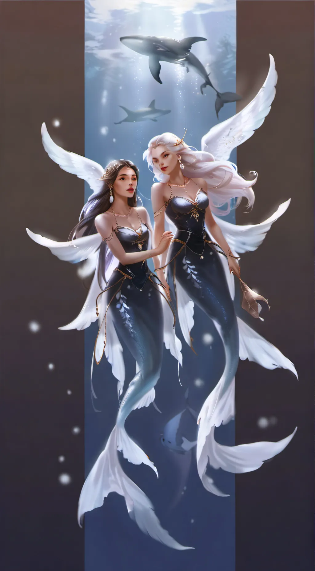 ai character: mermaid handler p2 background