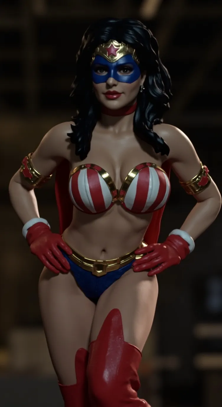 ai character: Ms. Americana background