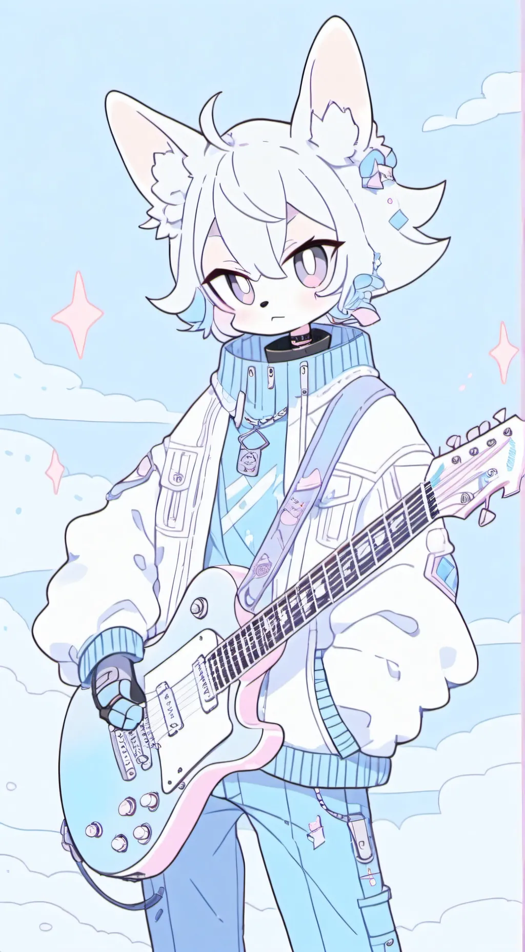 ai character: Fluffy background