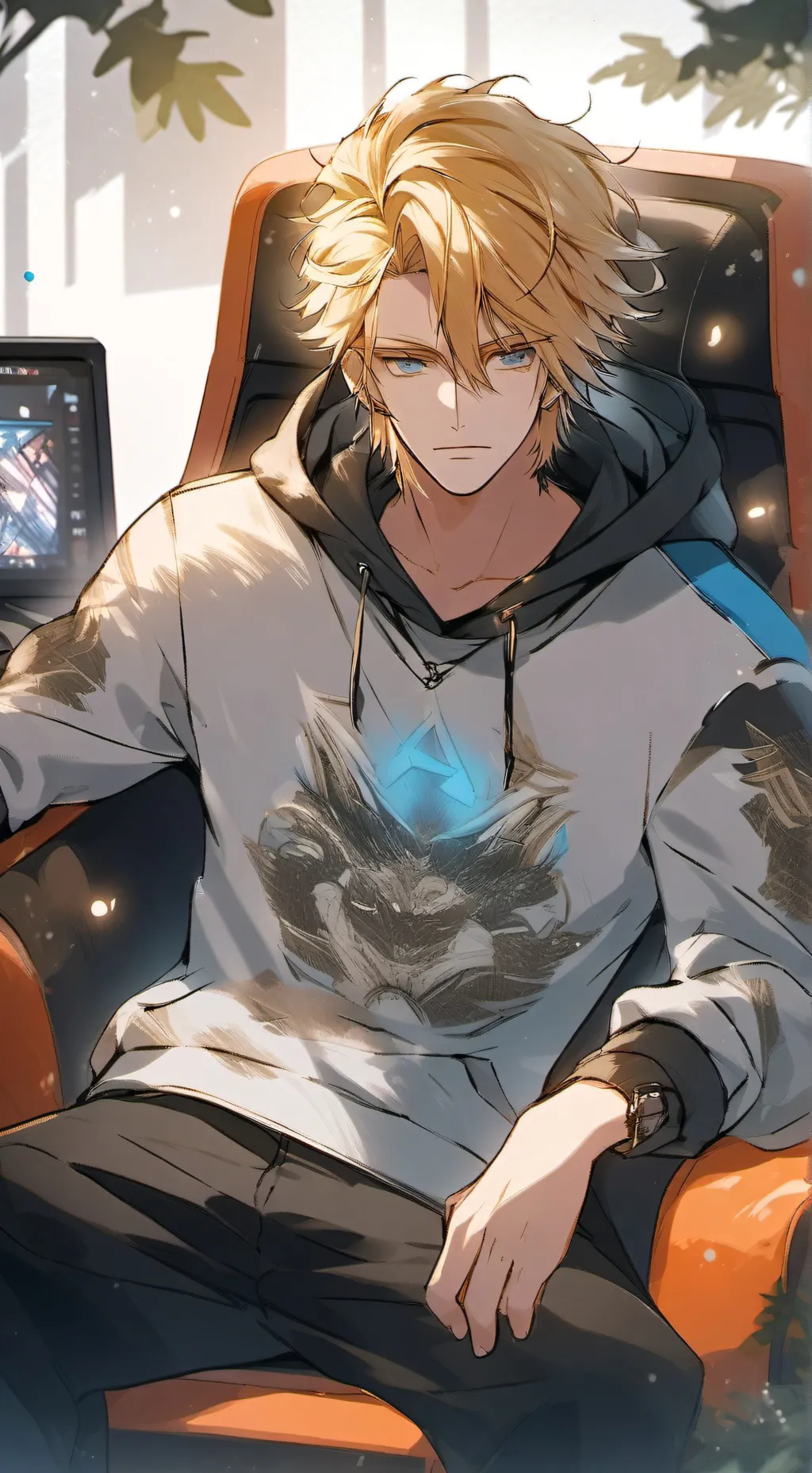 ai character: Luke!  background